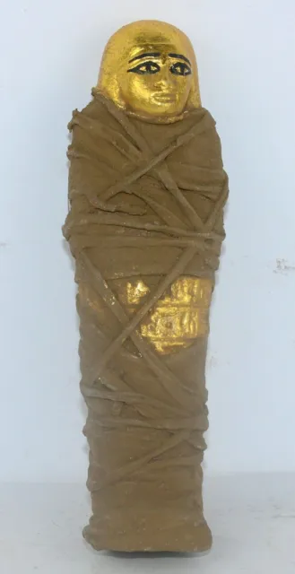 Raro antiguo egipcio antiguo momificado Ushabti sirviente de la tumba BC...