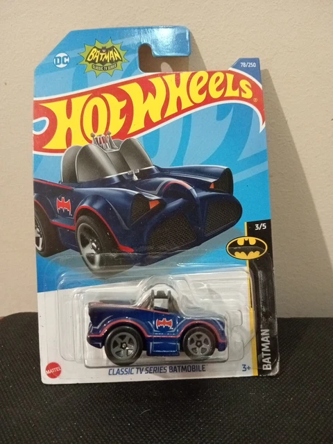 Coche De Colección Hot Wheels Batmobile Serie Clásica TV - Rojo - Edición 1/5-3/250 - Estado Mint/NrMint