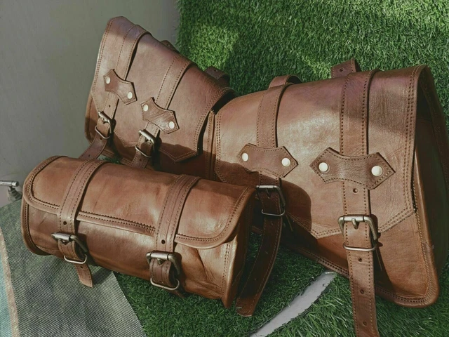 leather motorcycle panniers