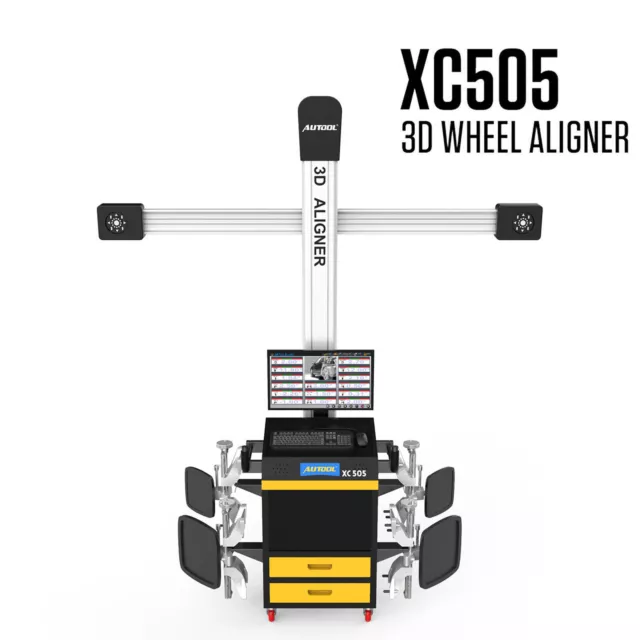 Macchina di allineamento ruote 3D completamente AUTO attrezzature garage strumenti negozio sistema di allineamento