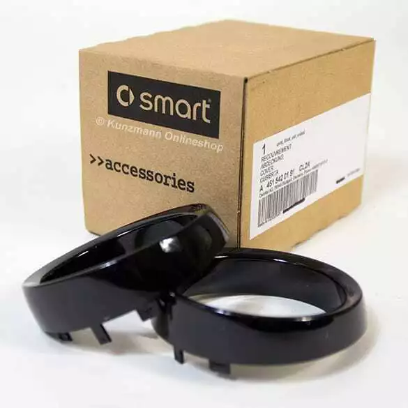 Accentuations instruments supplémentaires noir CL2A smart fortwo 451 accessoires d'origine NEUF 2