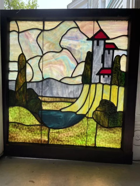 stained glass window vintage