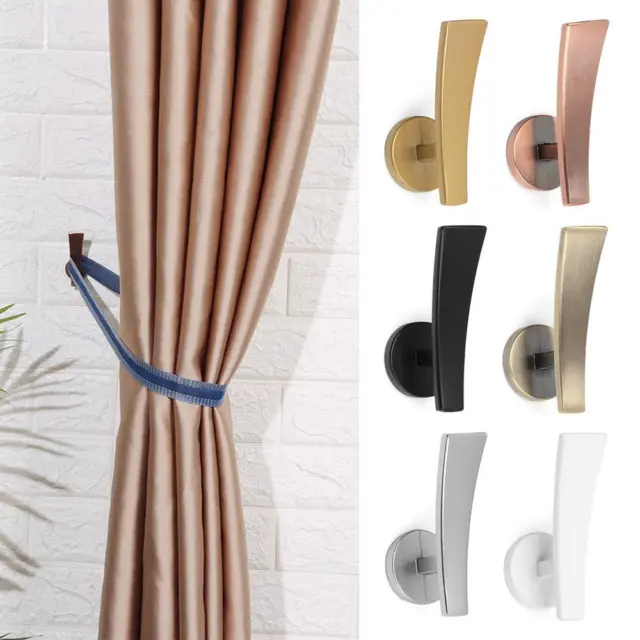 Hold Practical Wall Hanger Curtain Holder Curtain Holdback Mounted Metal Hooks