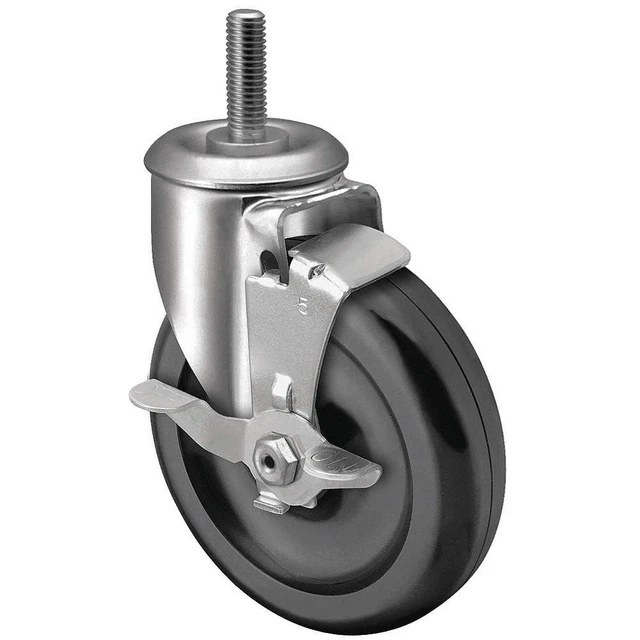 COLSON 2.04254.55 BRK1 General Purpose Threaded Stem Caster