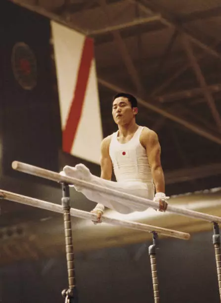 Gymnastics Eizo Kenmotsu Of Japan Performs 1 Old Sports Photo