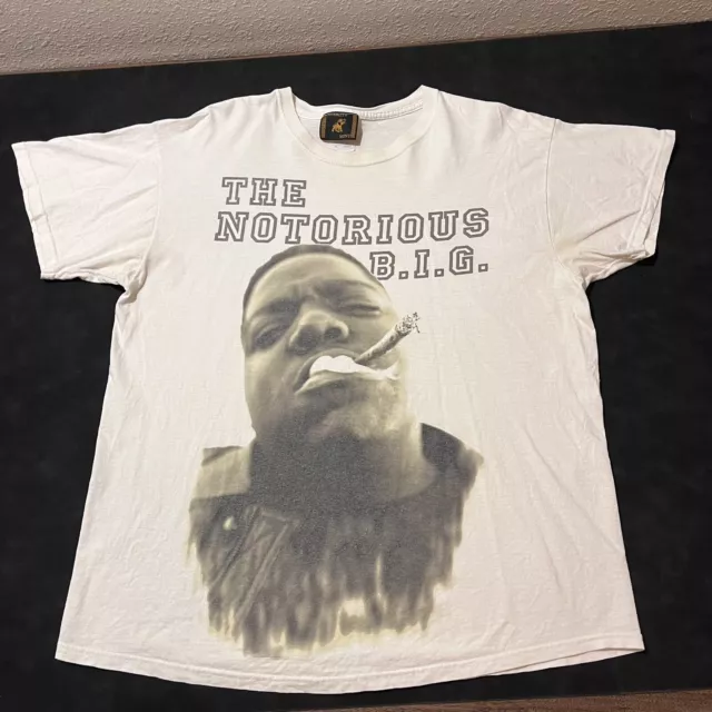VINTAGE BROOKLYN MINT Biggie Smalls The Notorious BIG Rap Tee Shirt ...