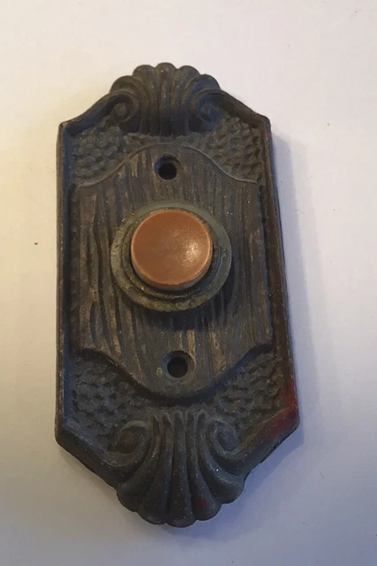 Antique Elegant Brass or Bronze Door Bell Push Button