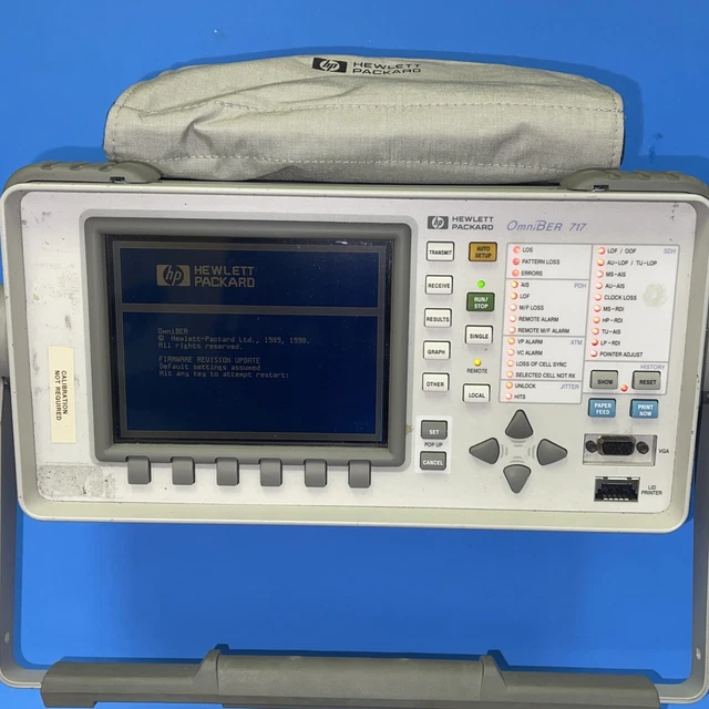 HP Agilent 37717C OmniBER 717 Communications Analyzer STM-0/1/4  SONET/SDH