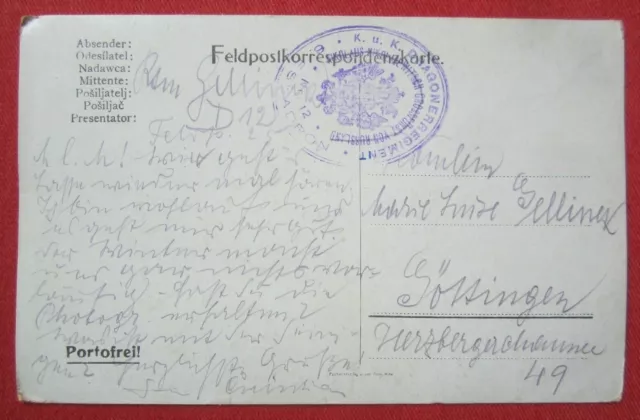 Pk Künstlerkarte Feldpost kuk Patriotika Kaiser Franz Josef Dragoner um 1915 3