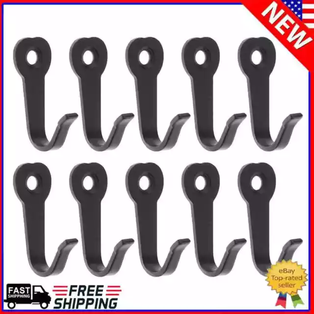 10pcs Wall Mounted Key Holder Rack Hanger Hooks Hat Coat Closet Organizer