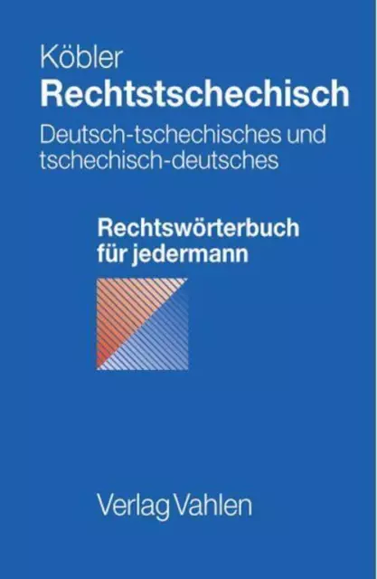 Rechtstschechisch | Gerhard Köbler | Deutsch | Taschenbuch | XXII | 2003