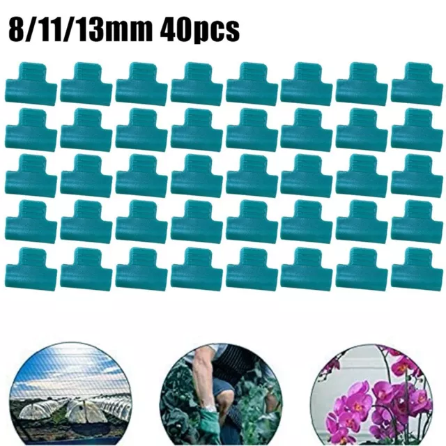 Set morsetti in plastica serra 40 pz clip per teloni e pellicole da giardino