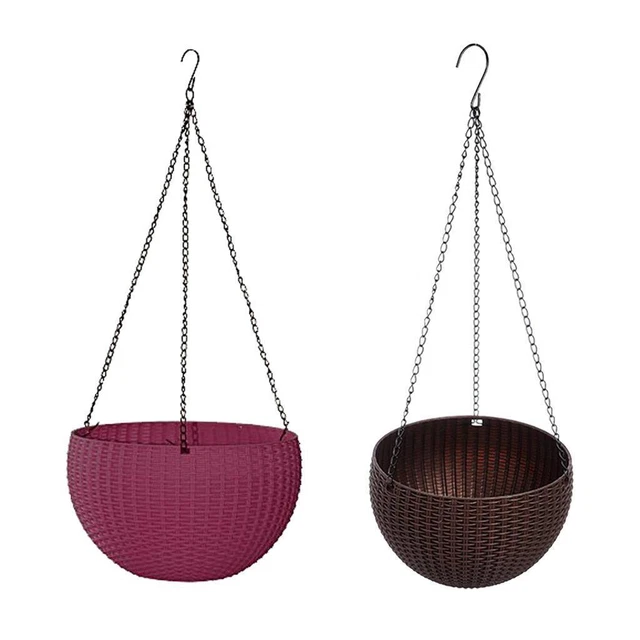 2 stücke  blumentopf wandbehang korb balkon gartenpflanze container
