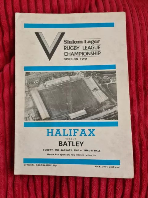 Halifax vs. Batley - 24/1/1982