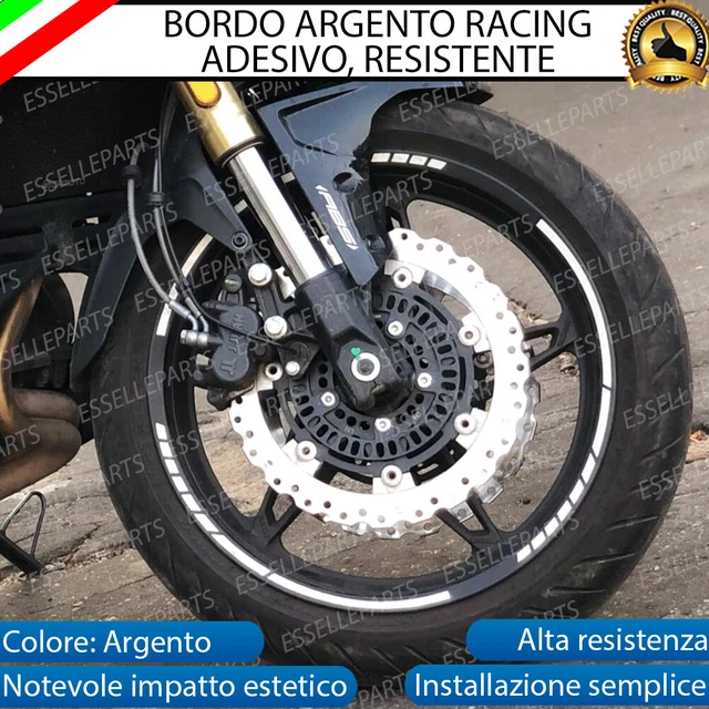 Angelkiss Adesivo Metallico 3D Per Auto E Moto – Argento, Universale, Rimovibile Senza Residui