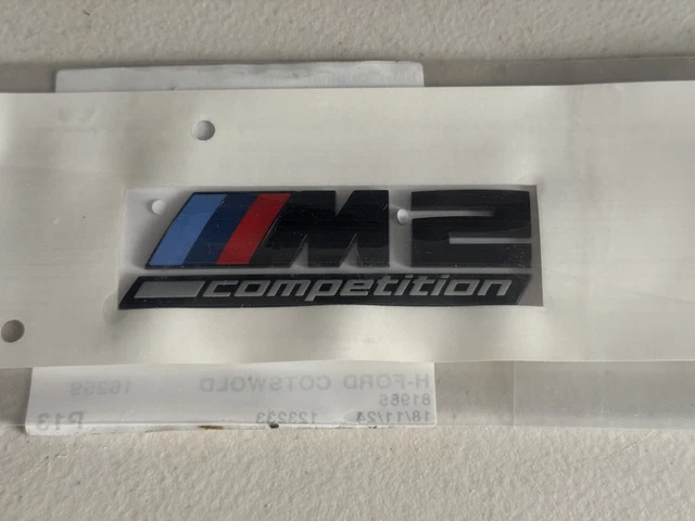 Genuine BMW M2 Competition Replacement Badge In Gloss