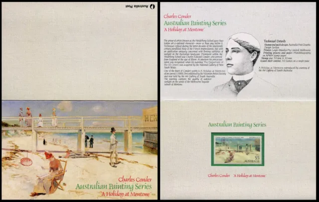 1984 Australian Stamps - Paintings, "A Holiday at Mentone" - Post Office Pack