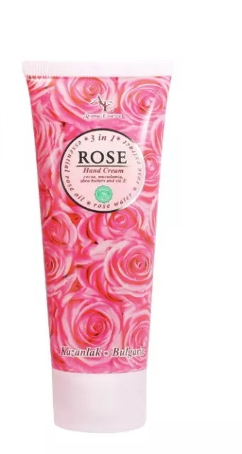 Hand Cream "Rose" - 3 in 1, 75 ml