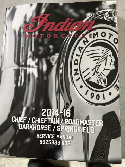 2014 2015 2016 Indian Chieftan Chief Roadmaster Service Shop Repair Manual OEM