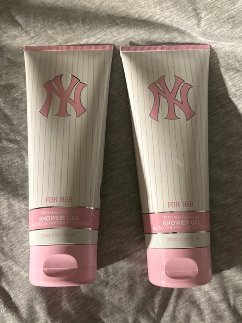 2--New York Yankees NYY For Her Shower Get Light Fragrance 6.7Oz MLB Pink
