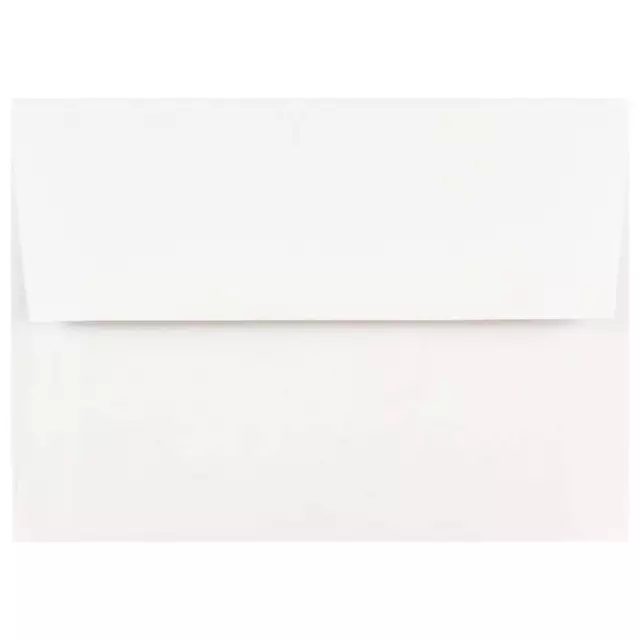 JAM A7 Invitation Envelopes, White, 5-1/4" x 7-1/4", Bulk 1000 per Carton