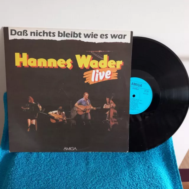 LP *  HANNES WADER LIVE * DAß NICHTS BLEIBT WIE ES WAR * AMIGA