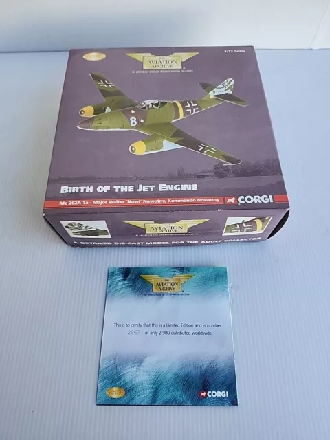 1/72 CORGI Me 262-1a Birth Of The Jet Engine Major Walter Nowotny AA35706