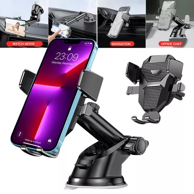 360° Rotating Universal Car Phone Holder Windscreen Window Suction Mount Stand