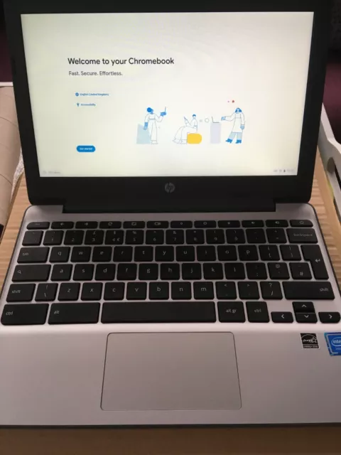 HP Chromebook 11-V001NA Laptop Celeron N3060 4GB RAM16GB eMMC 11.6" Chrome OS