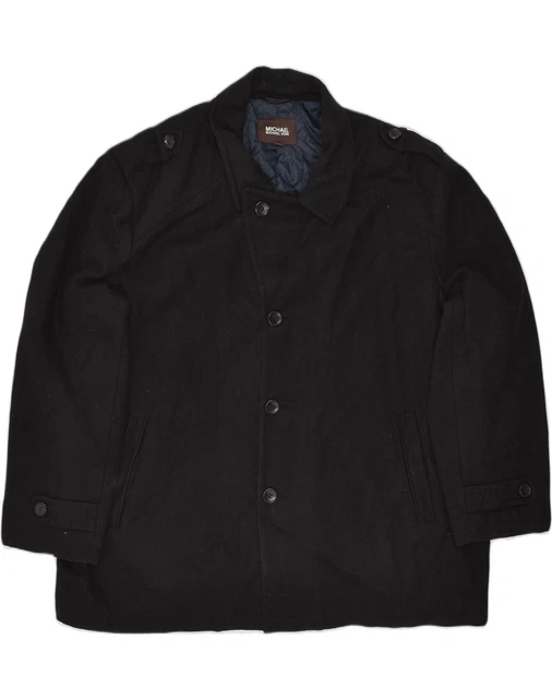 MICHAEL KORS MEN S Ghent Stretch Wool Top Coat Colour Rice Mix