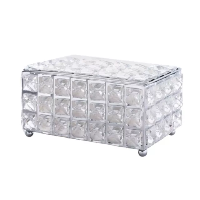 Crystal Tissue Box Nordic Simple Fashionable Table Napkins Storage Box Bar7369