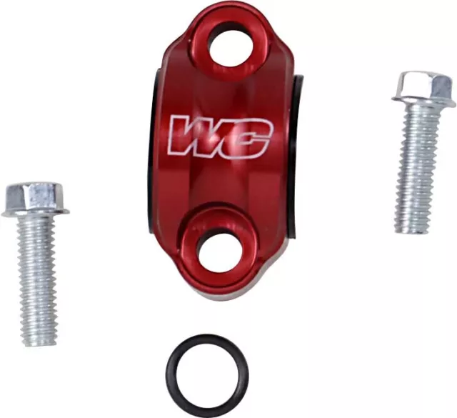 Works Connection Rotating Bar Clamp-Red for 2004-2009 Honda TRX450R ATV