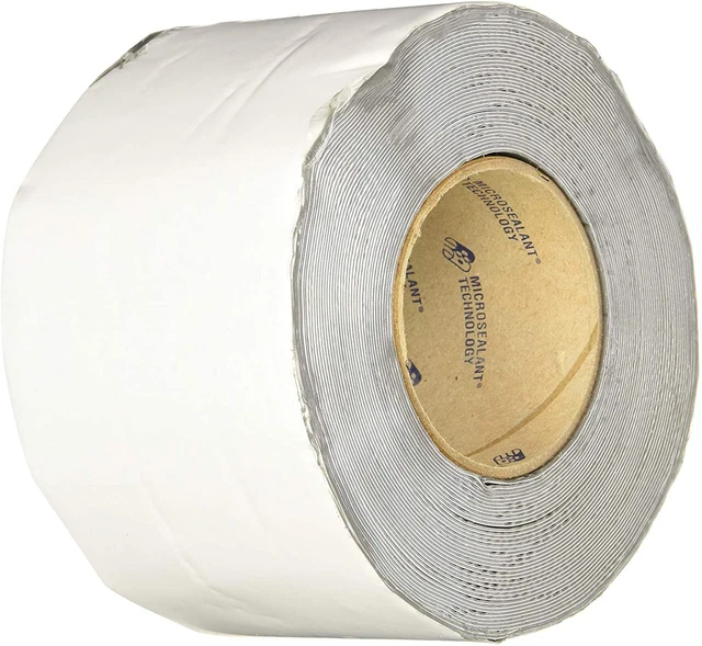 3" White Mobile Home RV Rubber Roof Repair Tape Sealant 3" X 20' (3" X 20 Foot)