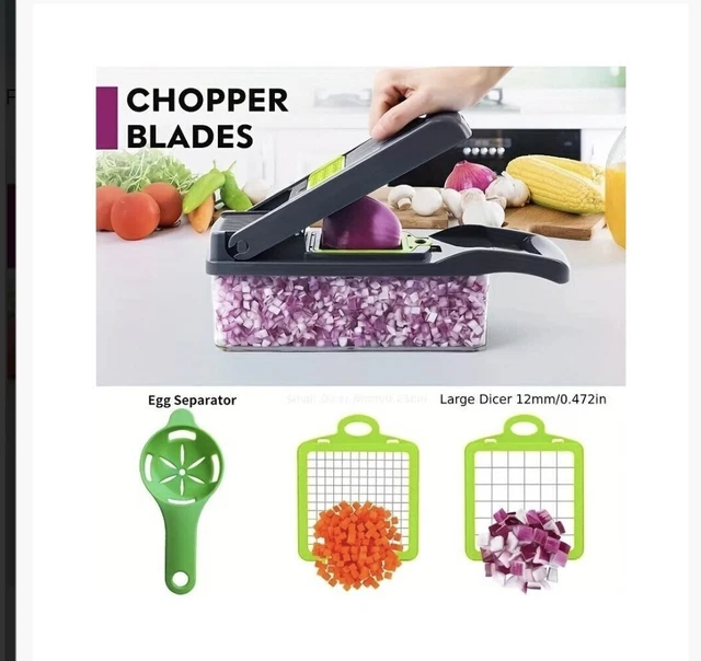 16 IN 1 Vegetable Chopper Salad Fruit Mandolin Slicer Food Dicer Peeler