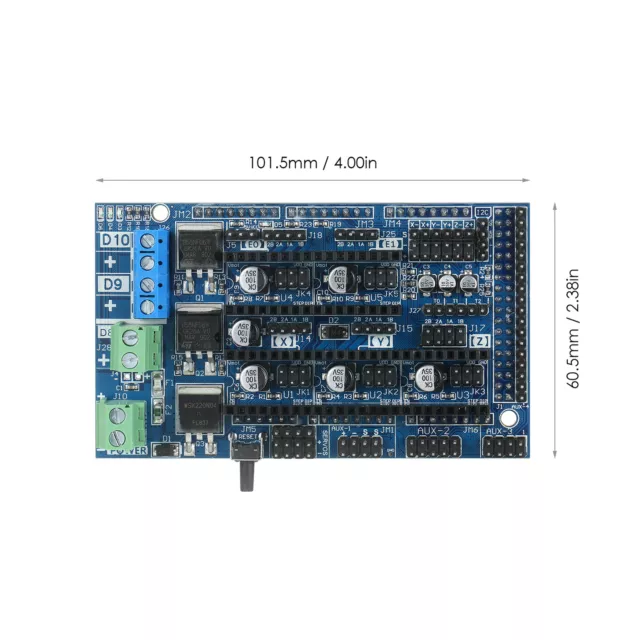 Ramps 1.6 Control Board Base on Ramps 1.5 4-layer Control Panel Board with F2D5 2