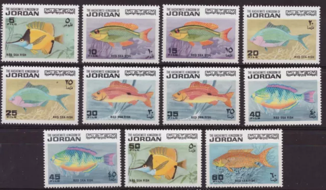 JORDANIEN 1974 Fische des Roten Meeres Mi. 896-06 (34,50 Euro)  **/MNH