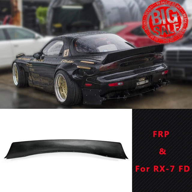 FRP FIBER REAR Spoiler Trunk Wing Aero Kit For Mazda RX7 FD Rocket RB