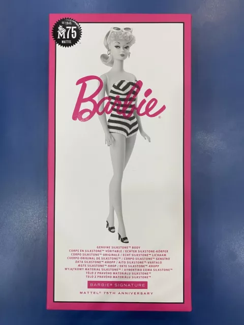 Barbie Signature 75th Anniversary Mattel GHT46 Muñeca aniversario de colección