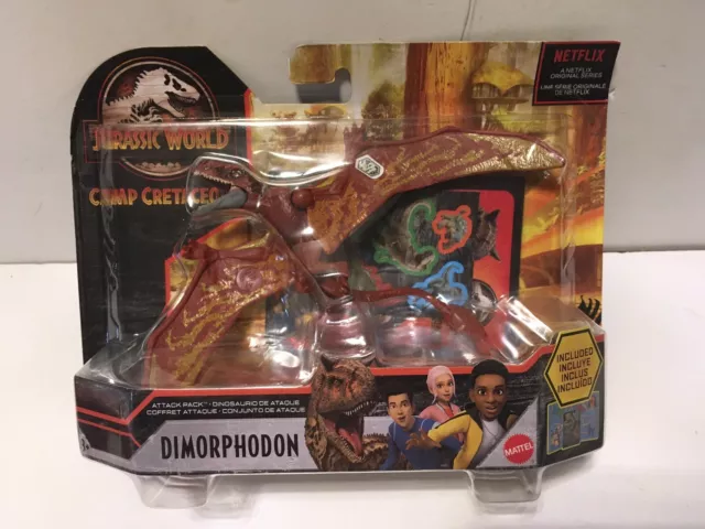 Mattel Jurassic World Camp Cretaceous Dimorphodon Attack Pack Dinosaurs Figure