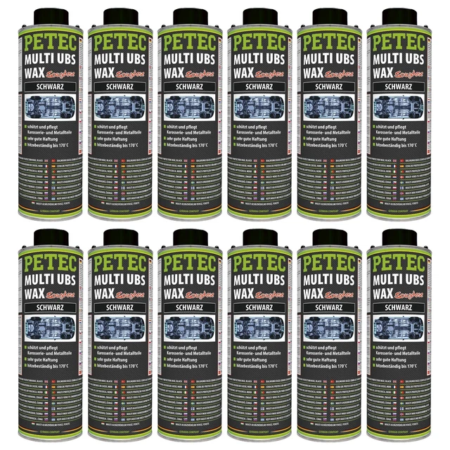Petec 12x Multi UBS -Wax Schwarz 1L