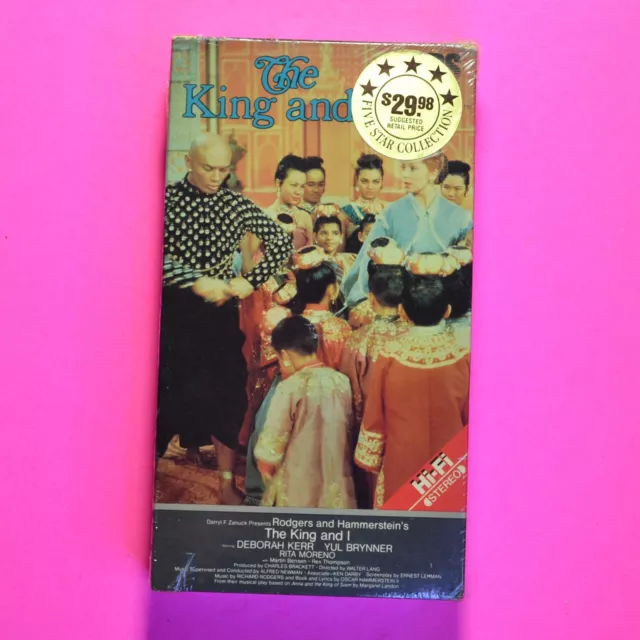The King and I 1984 Unopened Factory Sealed VHS Tape No UPC Code Hi Fi CBS FOX