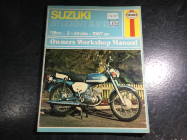 1967-1977 Suzuki Student & B100P Haynes Shop Repair Manual Suzuki B120 Student‎
