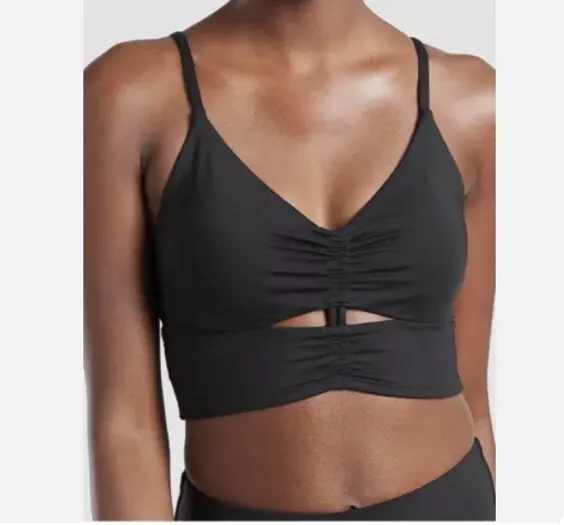 Athleta Villa Bra Cup BIKINI TOP ONLY Size 36B/C-Black- NWOT