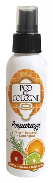 Poo de cologne Pooparazzi Agrumes Pré Toilette Rafraîchisseur Spray, 120ml