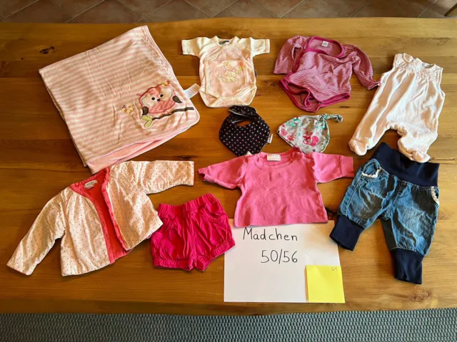 Baby Mädchen Kleidung Kleiderpaket Strampler Body 50/56 Kinder