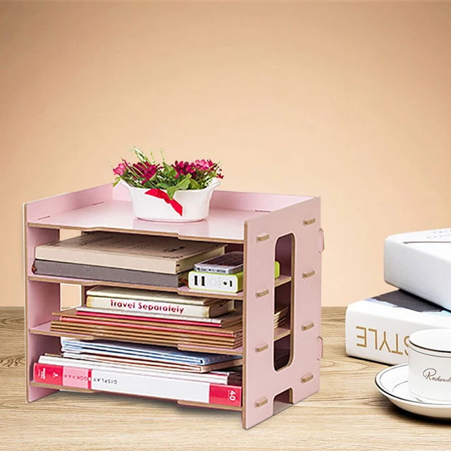 Organizador de escritorio (rosa) Organizador de cargador resistente a la humedad Organizador duradero para