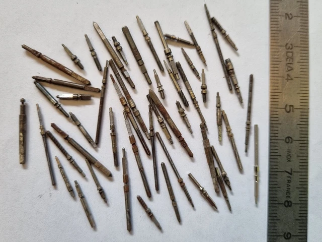 Lot De 7 Clés Pour Montres Gousset Anciennes - 19ème Siècle - Pour Horloger Remontage