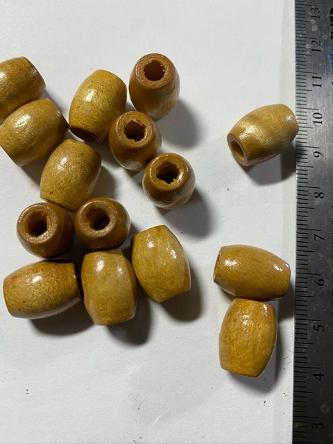 Large Hole Woods Beads ***UPICK*** Wood Beads for Macrame 7