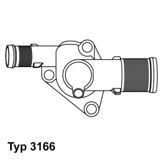 BorgWarner (Wahler) termostato refrigerante 3166.89D per Renault Dacia Nissan CLIO