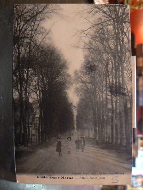 cpa 51 Chalons on Champagne Marl Allee St Jean